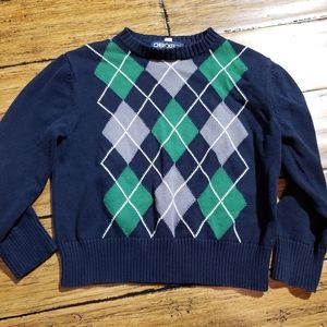 5/$20 blue argyle design sweater